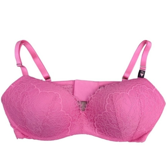 NWT Victoria's Secret Dream Angels Full Coverage No Wire Lace Bra Pink Berry 38D - Picture 3 of 13